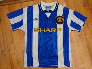 Manchester United Man Utd Vintage 1994 - 1996 94 - 96 Umbro 3rd Small Mens /lb Shirt