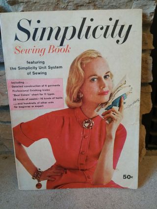 Vintage 1957 Simplicity Sewing Book How To Patterns Unit System 1950s 50s