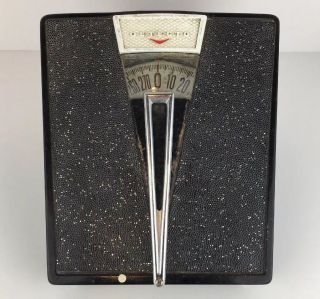 Vintage Detecto Mid Century Modern Bathroom Scale Glitter Body Weight Portable