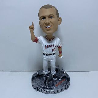 Mike Trout Souvenir Bobblehead Nodder " Youngest Hits For The Cycle " Sga 2014