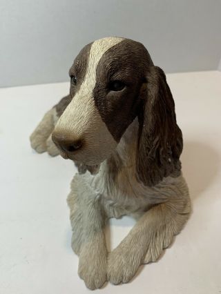 Vintage Sandicast Springer Spaniel Dog Statue Figurine By Sandra Brue — 10”