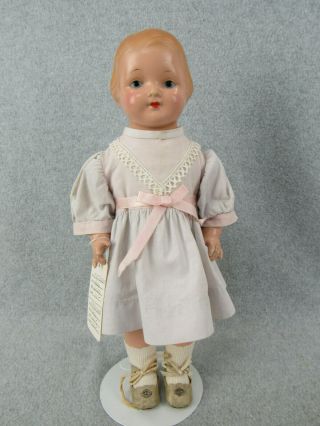14 " Vintage Composition & Cloth Effanbee Baby Dainty Doll 1925,