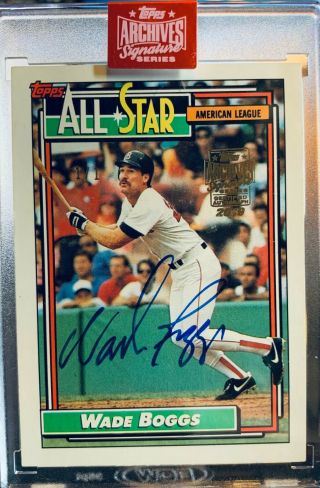 Wade Boggs 1/1 Auto - 2019 Topps Archives Signature Series - Red Sox