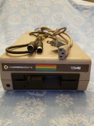 Vintage Commodore 64 5 - 1/4 " Floppy Disk Drive Model 154i W/ Power & Serial Cable