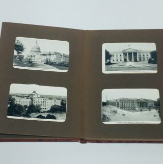 Vtg Photo Album W/ Old Picture Printings From Washington Dc B.  S.  Reynolds Co.
