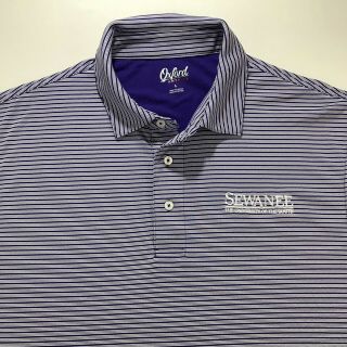 Sewanee Tigers University Of The South Mens Golf Polo Shirt Size L Purple