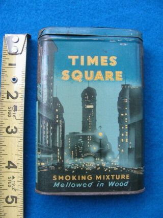 Vintage,  Rare,  Times Square Tobacco Pocket Tin
