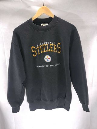 Vintage 90’s Pittsburgh Steelers Crewneck Sweatshirt Size Medium Made Usa