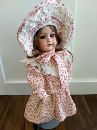 Antique Vintage A & M 390 Bisque Armand Marseille Doll with handmade clothing 2