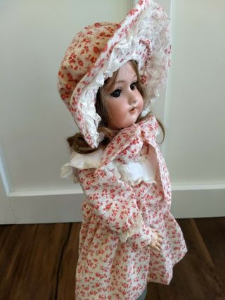 Antique Vintage A & M 390 Bisque Armand Marseille Doll with handmade clothing 3
