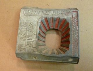 Antique Slot Machine Parts - Jennings Little Duke Coin Window Upper Casting