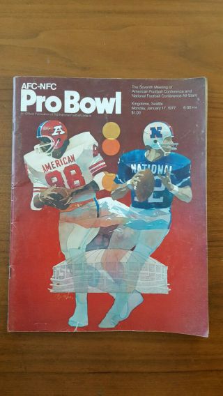 3 Seattle Seahawks Gameday Programs,  89 Seahawks Factsbook,  1977 Probowl Program