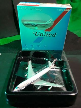 1:500 Scale Big Bird United Airlines Boeing 747 - 100 Airplane Friend Ship Livery