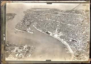 WW1 vintage aerial view Venice taken by French aviator over 100 years old 2