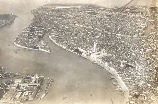 WW1 vintage aerial view Venice taken by French aviator over 100 years old 3