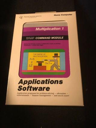 Nos Ti - 99/4a Multiplication 1 From Case Command Module 1981