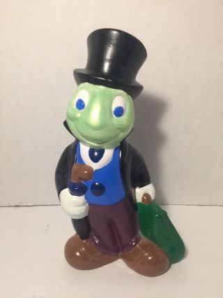 Vintage Walt Disney Productions Jiminy Cricket Ceramic Figure - 9” Handpainted