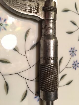 Vintage Browne & Sharpe Mfg.  Co.  0 - 1” Micrometer 2