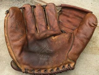 Vtg 1950s Hank Sauer Wilson A2176 Baseball Glove Mitt Ball Hawk American Player