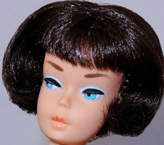Stunning Htf Vintage Dark Brunette American Girl Barbie Doll