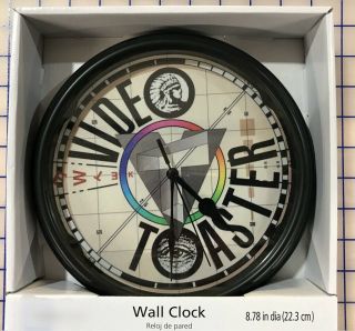 Reflective Amiga Video Toaster Wall Clock.  8.  78” In Diameter.  Includes Battery.