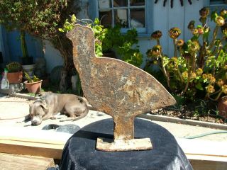 Vintage Cast Iron Quail Shooting Gallery Target