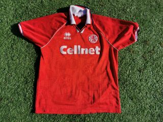 Middlesbrough 1995 1996 Home Errea Cellnet Vintage Football Shirt - (l)