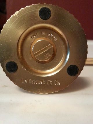 Vintage Le Briquet table lighter with clock Swiss 2
