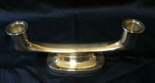 Vintage Mid - Century David Andersen Double Candle Holder 830 Sterling Silver 7686 2