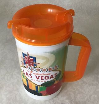 Vtg Insulated Travel Mug Cup By Whirley Hot Cold 32 Oz Jamba Juice Las Vegas