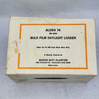 Vintage Alden 74 Bulk Film Daylight Loader 35mm 100ft Rolls