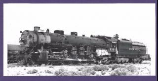 Union Pacific Up 4 - 10 - 2 Steam Locomotive 8804 - Vintage B&w Railroad Photo