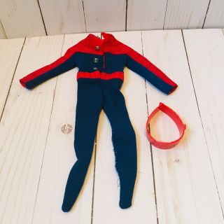 Vintage 1960 ' s Ideal Captain Action Spider - Man Outfit & Belt Spiderman 2