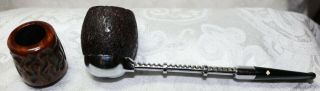 Vintage Dr.  Grabow Viking Metal Estate Pipe With Extra Bowl Ex - Ex,