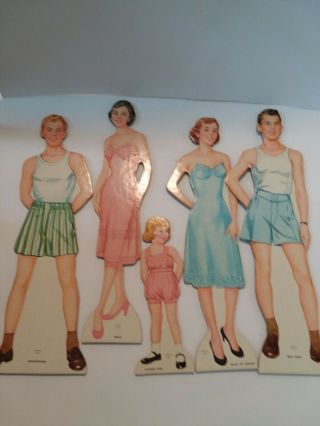 Vintage Bridal Party Paper Dolls 1950 ' s 2