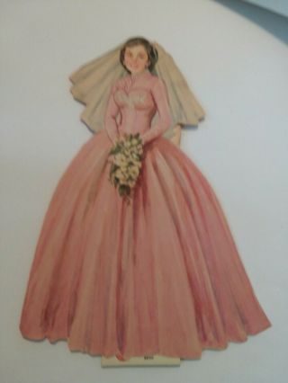 Vintage Bridal Party Paper Dolls 1950 ' s 3