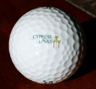 " Cypress Links Golf Club ",  Vintage Logo Golf Ball,  Titleist,  (dye Preserve)