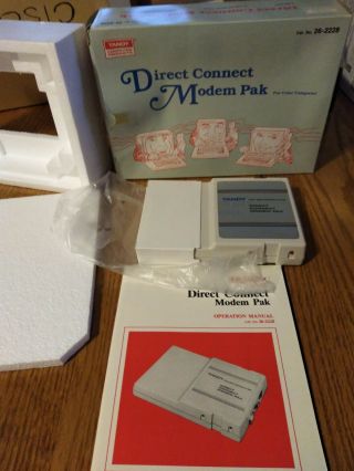 Tandy Color Computer Direct Connect Modem Pak 1985