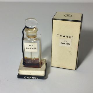 Vintage Pre 1951 Chanel No 5 With Glass Dauber Perfume 207 Rare