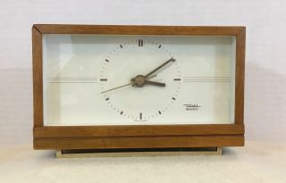 Vintage Danish Modern Diehl Electro Mantel Desk Clock 1960 