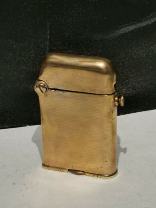 Vintage 1920s Gold Colour Thorens Push Button Petrol Lighter small size 2