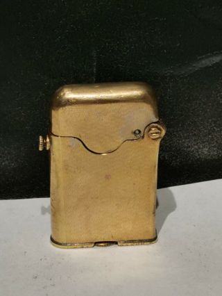 Vintage 1920s Gold Colour Thorens Push Button Petrol Lighter small size 3
