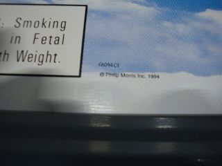 Vintage Benson & Hedges Cigarettes 100 ' s 1994 Metal Advertising Sign 2