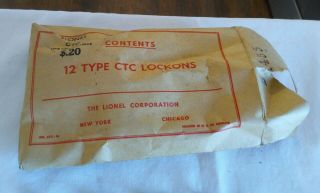 Vintage Lionel Master Packet of 12 CTC Lockons 2
