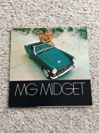 1969 British Mg Midget,  Dealership Color Sales Handout.