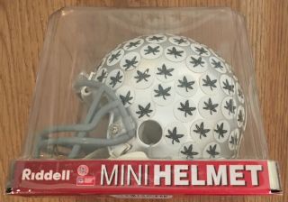 Ohio State Buckeyes Riddell Mini Helmet In The See Through Factory Box