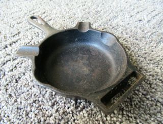 Vintage GRISWOLD Ashtray 570,  Cast Iron,  Erie PA Quality Ware 00,  Large Block 3