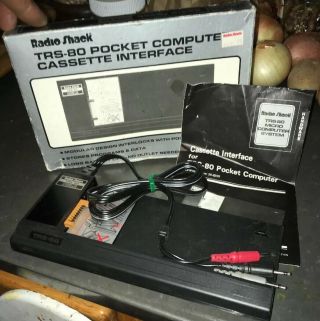Radio Shack Trs - 80 Cassette Interface For Pocket Computer Old Stock Vintage
