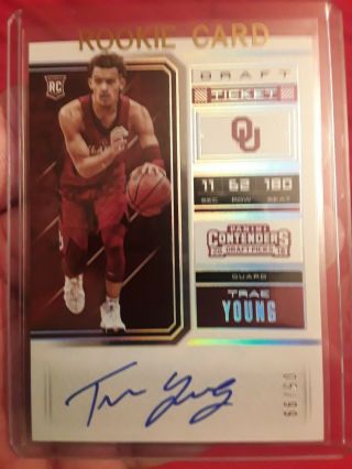 Trae Young Contenders Auto.  Draft Ticket 56,  05/99.