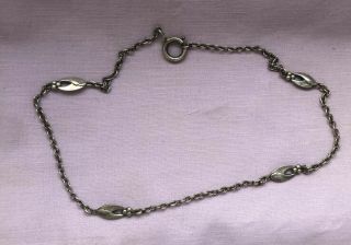 Vintage Hallmarked Art And Craft Style Sterling Silver Necklace
